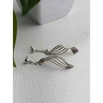 Elegant Vintage 925 Sterling Silver Earrings