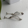 Elegant Vintage 925 Sterling Silver Earrings