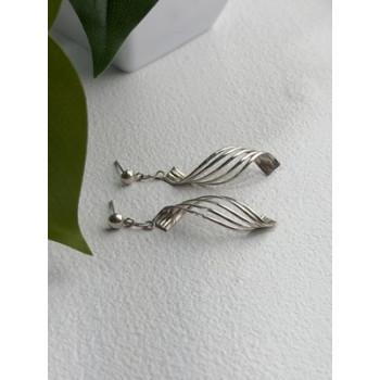 Elegant Vintage 925 Sterling Silver Earrings