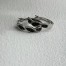 Yin-Yang 925 Sterling Silver Black Onyx Tiny Stones Earrings