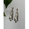 Vintage Dangle 925 Sterling Silver Marcasite Earrings