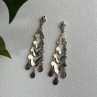 Vintage Dangle 925 Sterling Silver Marcasite Earrings