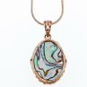 Vintage 925 Sterling Silver Haliotis Chain with Pendant