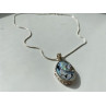 Vintage 925 Sterling Silver Haliotis Chain with Pendant