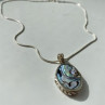 Vintage 925 Sterling Silver Haliotis Chain with Pendant