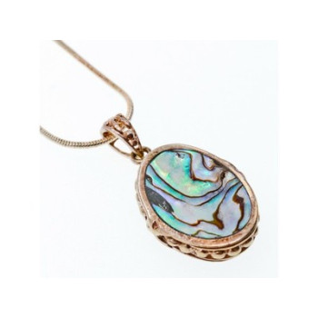 Vintage 925 Sterling Silver Haliotis Chain with Pendant