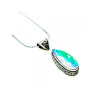 925 Sterling Silver Jewelry Glass Chain with Pendant