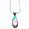 925 Sterling Silver Jewelry Glass Chain with Pendant