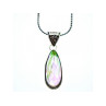 925 Sterling Silver Jewelry Glass Chain with Pendant