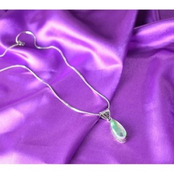 925 Sterling Silver Jewelry Glass Chain with Pendant