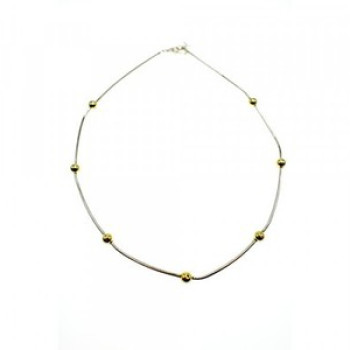 925 Sterling Silver Classic Necklace Italy Milor