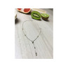 925 Sterling Silver Necklace with Beads Italy