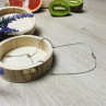 925 Sterling Silver Necklace with Beads Italy