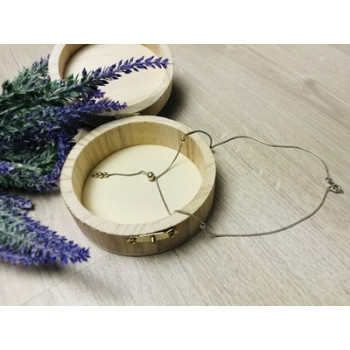 925 Sterling Silver Necklace with Beads Italy