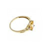 10K YELLOW GOLD TOURMALINE & DIAMONDS RING SIZE 8