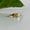 10K Yellow Gold Tourmaline & Diamonds Ring Size 8