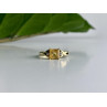 10K YELLOW GOLD TOURMALINE & DIAMONDS RING SIZE 8