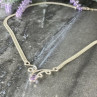 925 Sterling Silver Amethyst  Necklace Italy