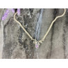 925 Sterling Silver Amethyst  Necklace Italy