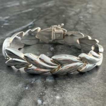 Vintage 925 Sterling Silver Bracelet Italy Milor