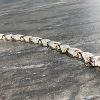 Vintage 925 Sterling Silver Bracelet Italy Milor