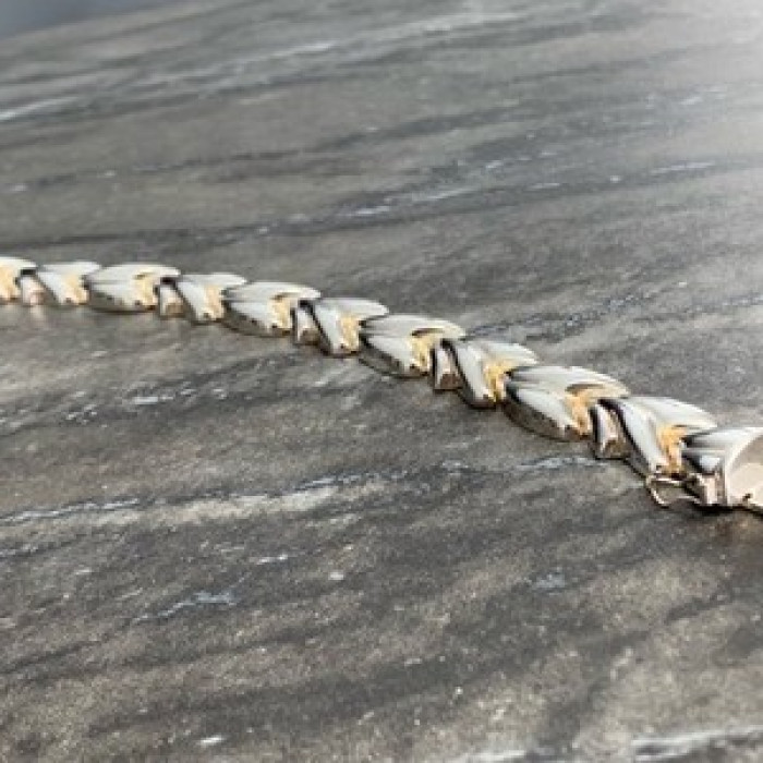 Vintage 925 Sterling Silver Bracelet Italy Milor