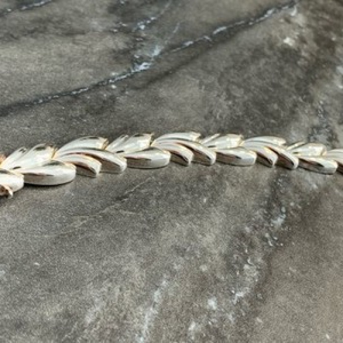 Vintage 925 Sterling Silver Bracelet Italy Milor