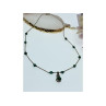 Vintage 925 Sterling Silver Malachite Necklace