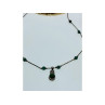 Vintage 925 Sterling Silver Malachite Necklace