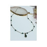 Vintage 925 Sterling Silver Malachite Necklace