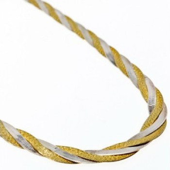925 Sterling Silver with Gilding Necklace Italy