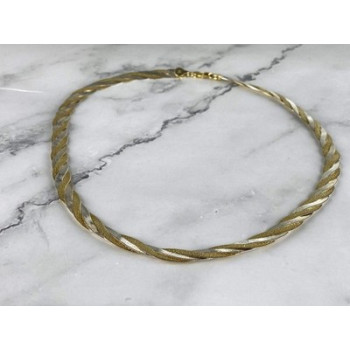 925 Sterling Silver with Gilding Necklace Italy