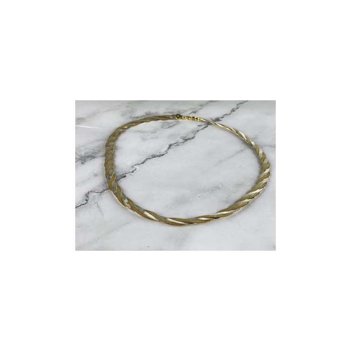 925 Sterling Silver with Gilding Necklace Italy