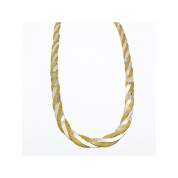 925 Sterling Silver with Gilding Necklace Italy