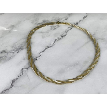 925 Sterling Silver with Gilding Necklace Italy