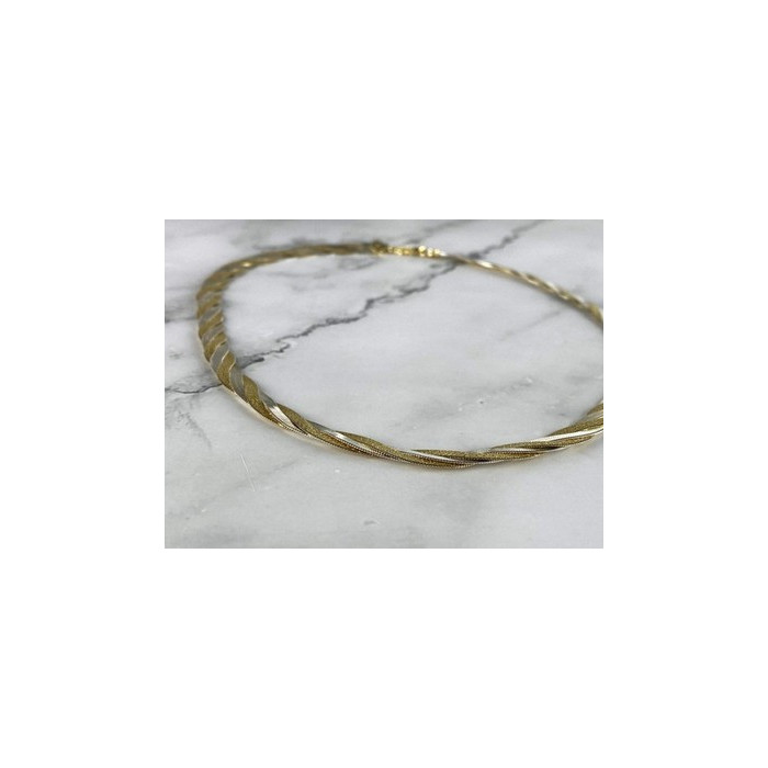 925 Sterling Silver with Gilding Necklace Italy