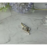 925 Sterling Silver with Gold inserts (10K) & Diamonds 