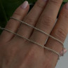 Italy 925 Sterling Silver Chain Length 22 in