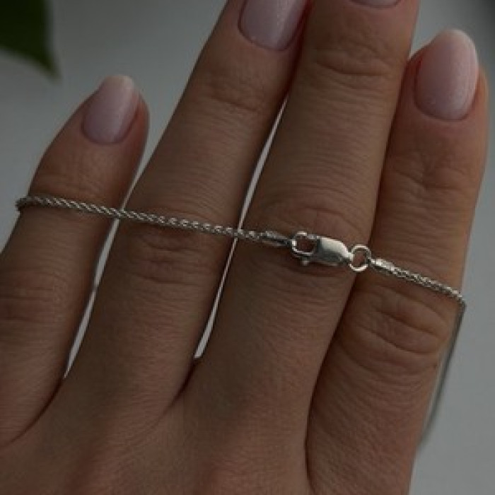 Italy 925 Sterling Silver Chain Length 22 in