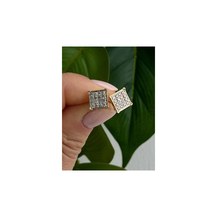 10K Yellow Gold 0.50 ctw Diamonds Stud Earrings