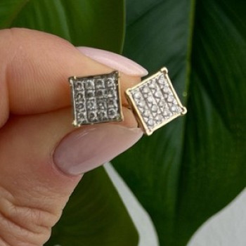 10K Yellow Gold 0.50 ctw Diamonds Stud Earrings