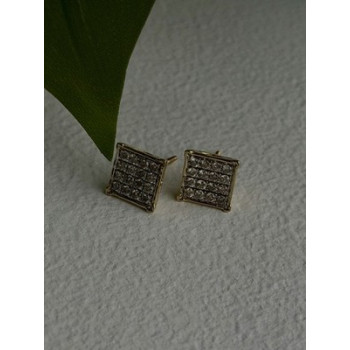 10K Yellow Gold 0.50 ctw Diamonds Stud Earrings