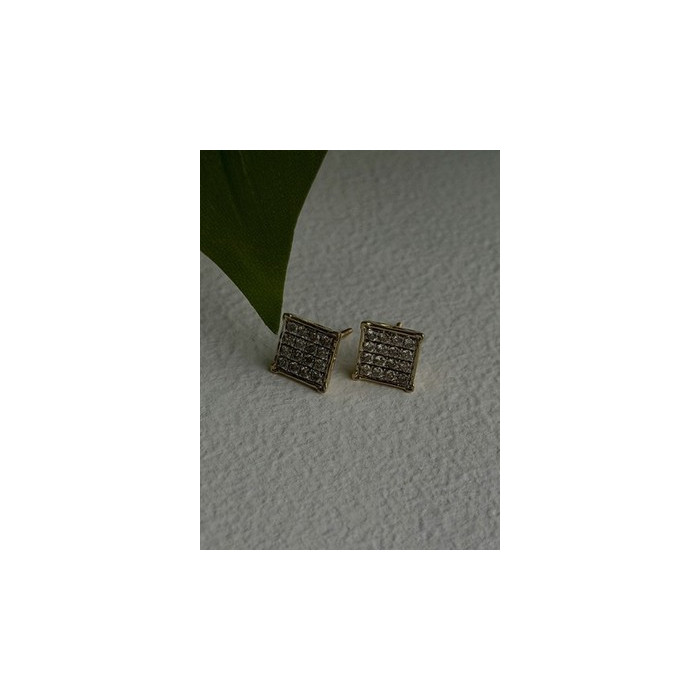 10K Yellow Gold 0.50 ctw Diamonds Stud Earrings