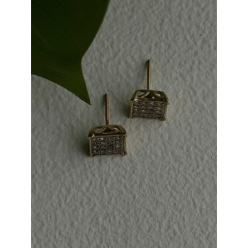 10K Yellow Gold 0.50 ctw Diamonds Stud Earrings