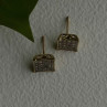 10K Yellow Gold 0.50 ctw Diamonds Stud Earrings