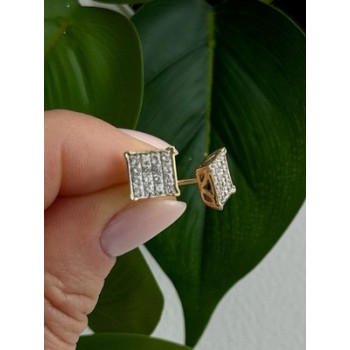 10K Yellow Gold 0.50 ctw Diamonds Stud Earrings