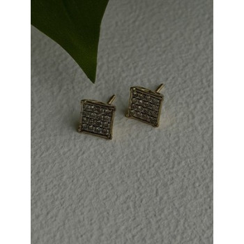 10K Yellow Gold 0.50 ctw Diamonds Stud Earrings