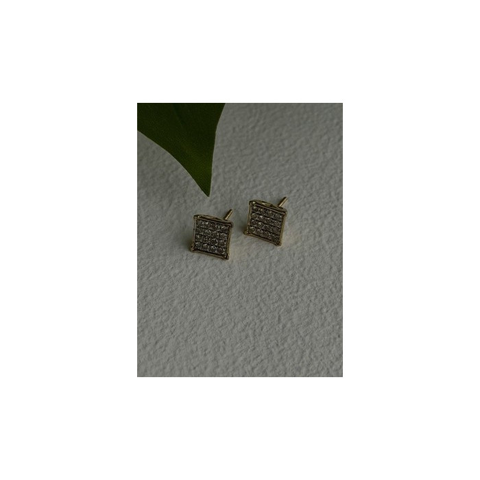 10K Yellow Gold 0.50 ctw Diamonds Stud Earrings