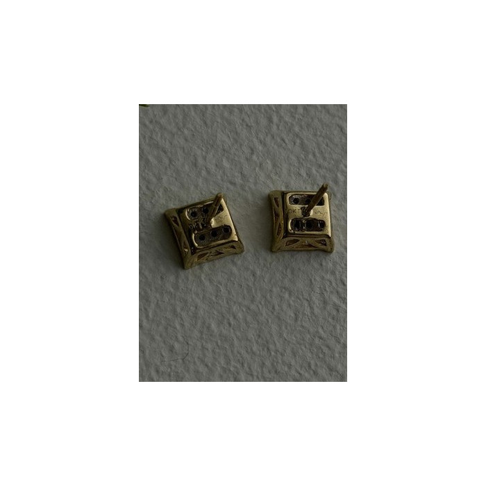 10K Yellow Gold 0.50 ctw Diamonds Stud Earrings