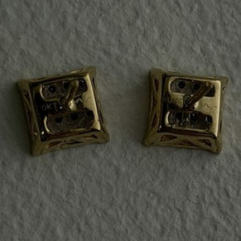 10K Yellow Gold 0.50 ctw Diamonds Stud Earrings